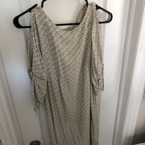Cream Patterned Dress